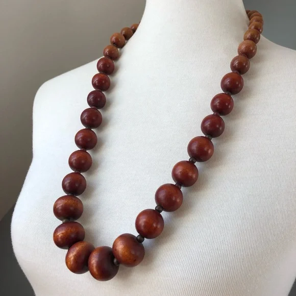 Real Victorian Heirloom Koa Necklace - Picture 8 of 15